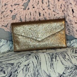 MZ Wallace Gold/Bronze Leather Katherine Wallet